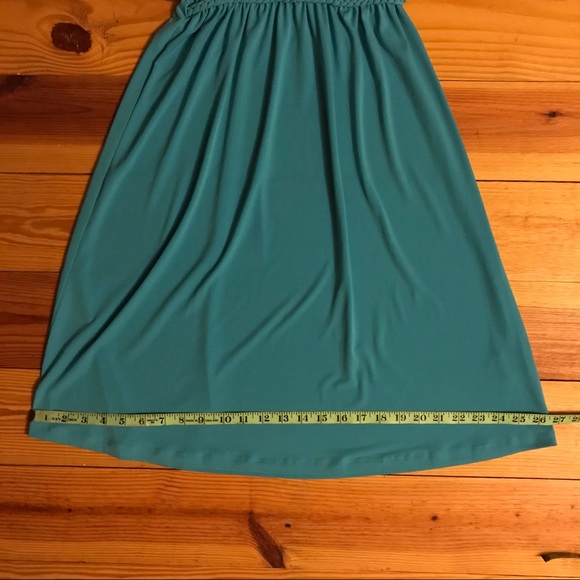 Philosophy Teal Faux Wrap Bodice Sleeveless Princess Dress, EUC, SP - Picture 11 of 12